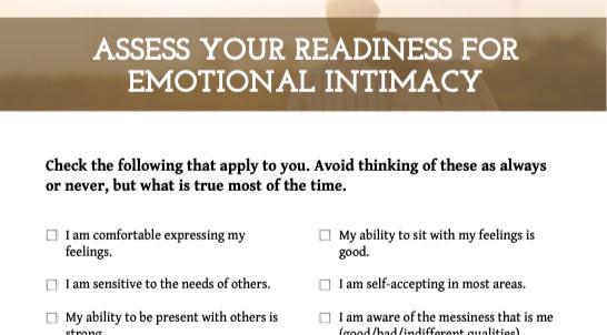 FREE Emotional Intimacy checklist!