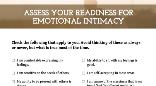 FREE Emotional Intimacy checklist!